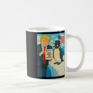 Trump inför tariff på pingvin anime politik mig kaffemugg