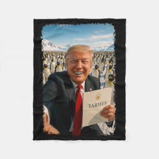 Trump inför tull på pingvin Ironisk politisk M Fleecefilt