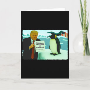 Trump inför tull på pingvin ironisk politisk M Kort
