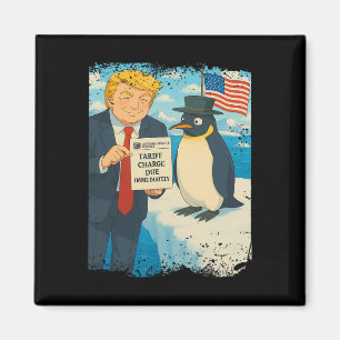 Trump inför tull Penguin Anime Politik Meme D Magnet