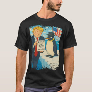 Trump Inför tullens Penguin Anime Politik Member D T Shirt
