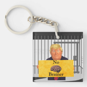 Trump ingen Brainer Keychain