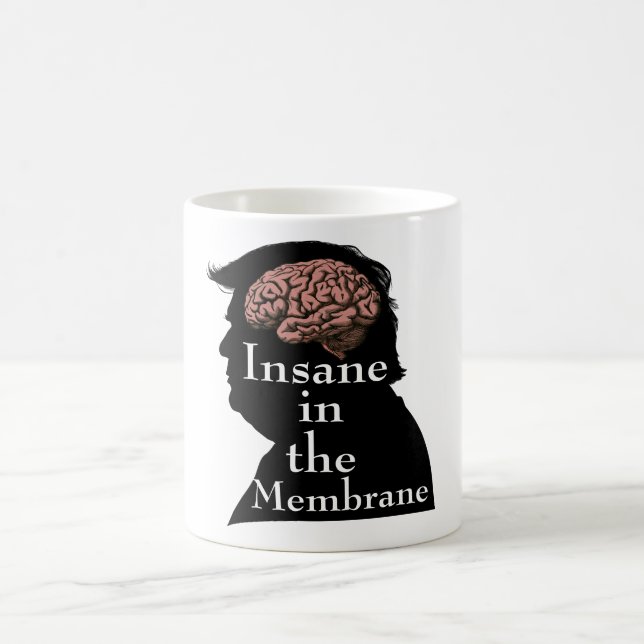Trump/inintelligent kaffe Mugg (Center)