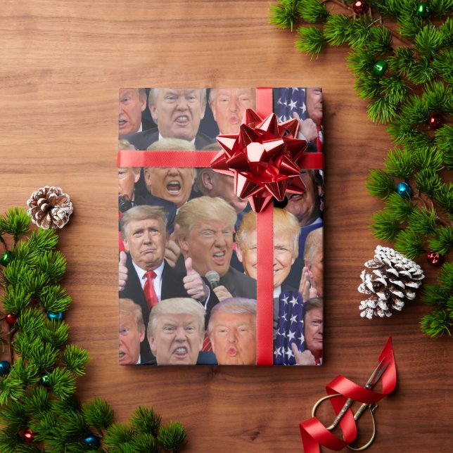 Trump Inpackningspapper Presentpapper (Julgåva)