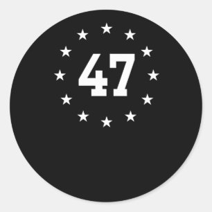 Trump-installation 1 runt klistermärke