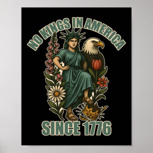 Trump Inte Kung I Amerika Sedan 1776 Anti Isstaty Poster
