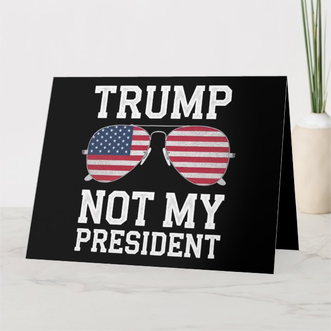 Trump Inte Min President Anti-Trump Kort (Framsida)