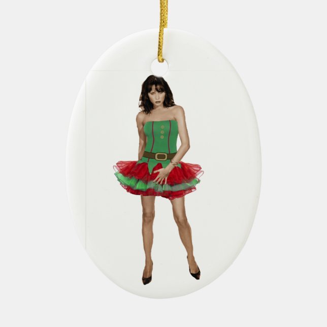 Trump, inte min president! julgransprydnad keramik (Framsidan)