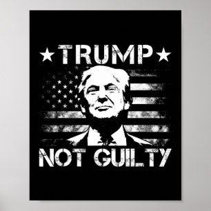 Trump inte skyldig Pro Trump-supporter amerikansk Poster