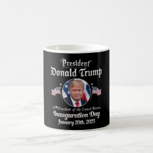 Trump invigning dag 2025 47:e USA:s president Kaffemugg