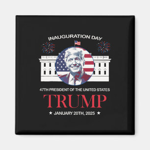 Trump invigning dag 2025 Trump 47 Trump Vann Förha Magnet