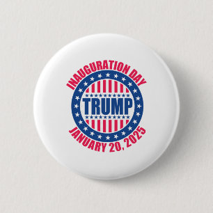 Trump invigning dag 2025 Usa Patriotisk Januari Knapp