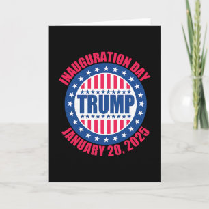 Trump invigning dag 2025 Usa Patriotisk Januari Kort