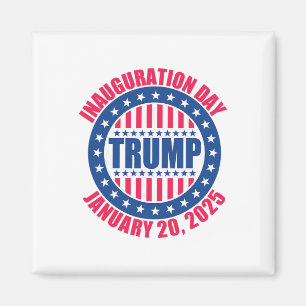 Trump invigning dag 2025 Usa Patriotisk Januari  Magnet