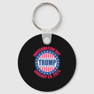 Trump invigning dag 2025 Usa Patriotisk Januari Nyckelring