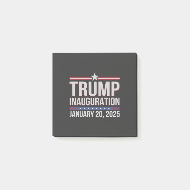 Trump invigning dag januari 2025 President  Post-it Block (Framsida)