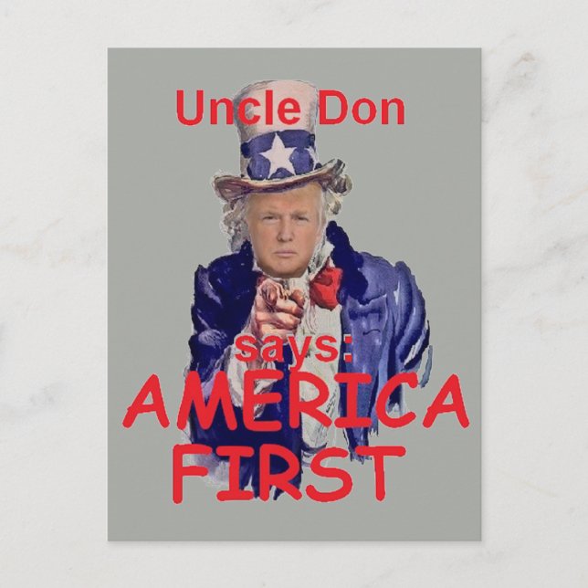 TRUMP invigning vykort (Framsida)
