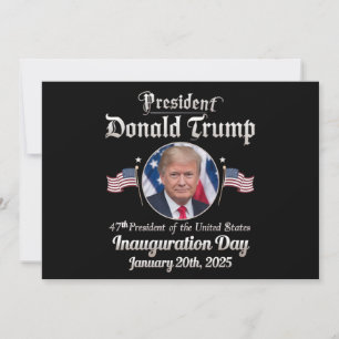 Trump invigningsdag 2025 47:e USA president Inbjudningar