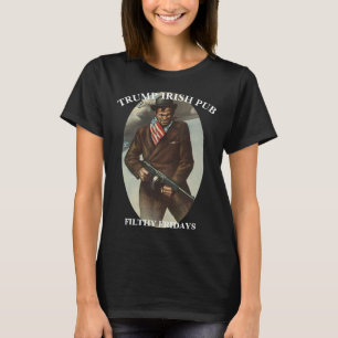 TRUMP IRLÄNDSK PUB VITA HUSET SMUTSFRI T SHIRT