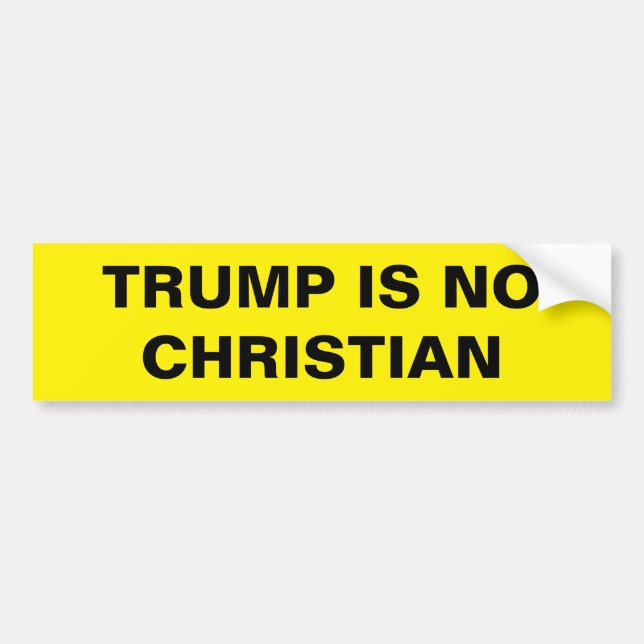 TRUMP IS NO CHRISTIAN BILDEKAL (Framsidan)