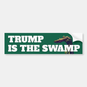 "Trump is the Swamp" Bildekal