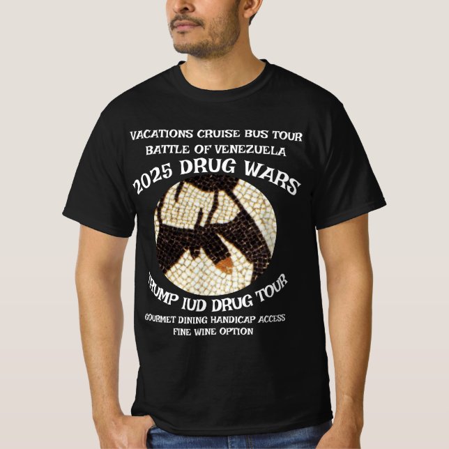 TRUMP IUD KARIBISK DROGKRIGSTURNÉ 2026 T SHIRT (Framsida)