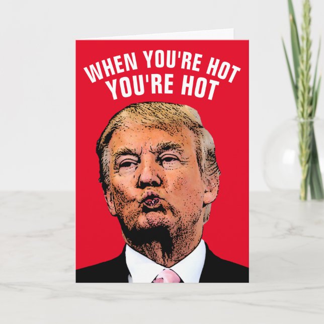 TRUMP JAG ÄLSKAR DIG HETT KORT (Framsida)