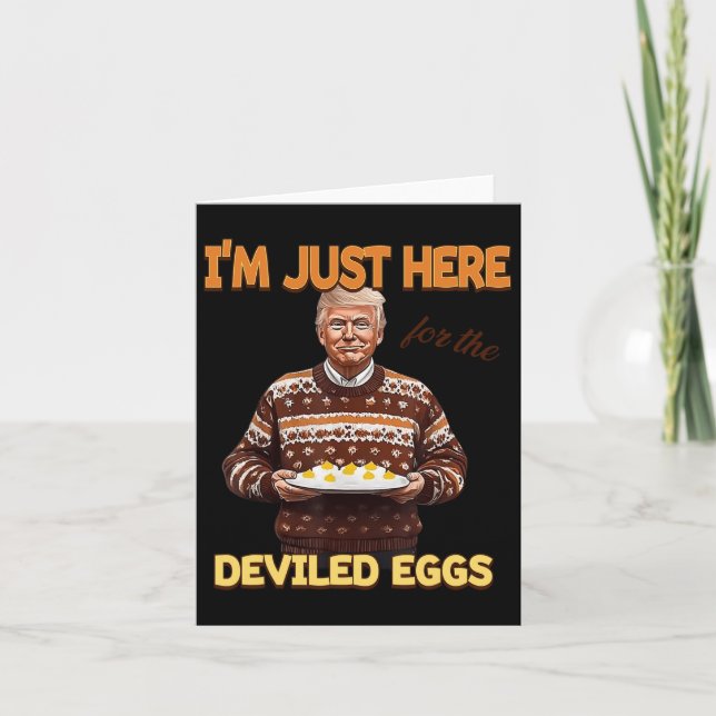 Trump jag är bara här för de änglahönorna  kort (Framsida)