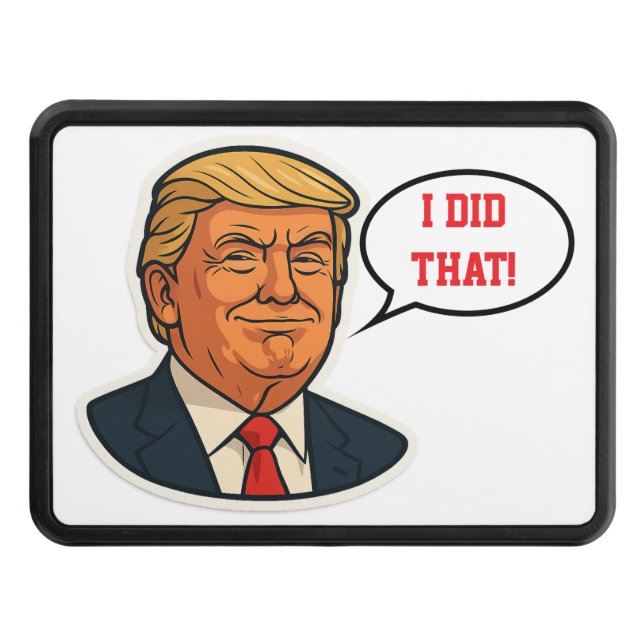 Trump "jag gjorde det där!" dragkroksskydd (Framsidan)