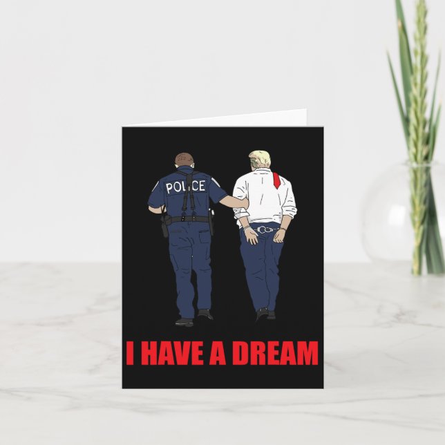 Trump jag har en Dream-polisledsagare Poli Kort (Framsida)