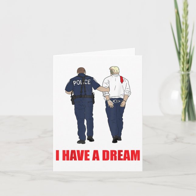 Trump jag har en Dream-polisledsagare Poli Kort (Framsida)