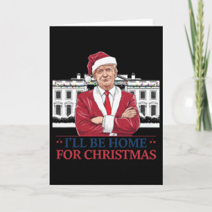 Trump Jag kommer hem till jul Vita huset 2025 Kort