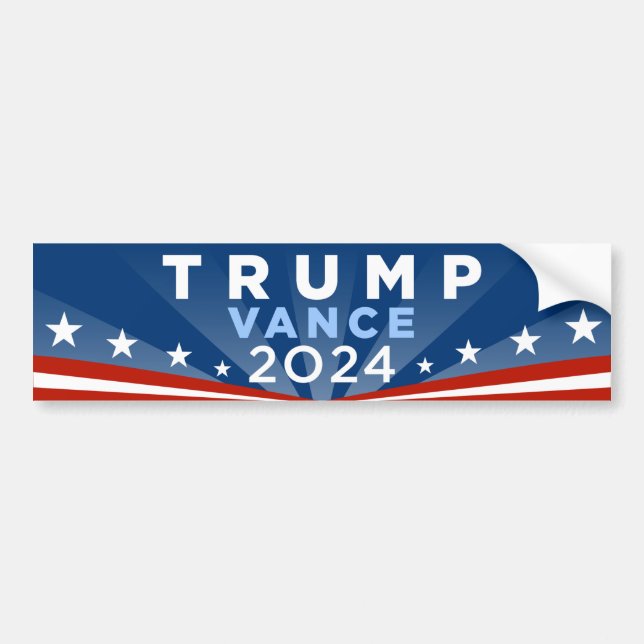 Trump JD Vance 2024 Bildekal (Framsidan)