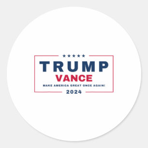 Trump Jd Vance Vp Gör Amerika till Underbar Gång i Runt Klistermärke