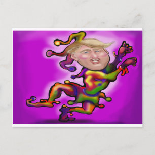 Trump Jester Vykort