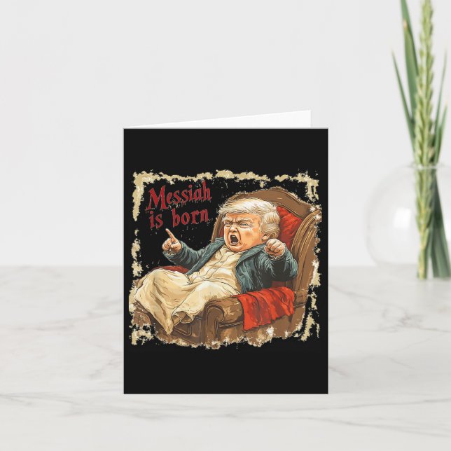 Trump Jesus Kristus, god jul Kort (Framsida)