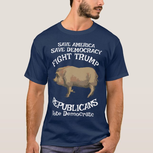 Trump Jesus omvandlar benådningar Heliga Treenighe T Shirt (Framsida)