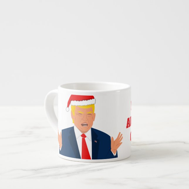 Trump jul espresso mugg - Behålla Amerika Underbar Espressomugg (Framsida vänster)