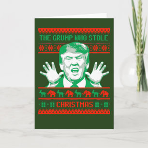 Trump-jul - Grump som stal jul — Helgkort