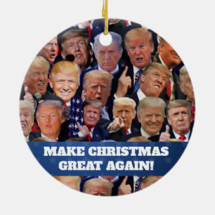Trump jul Ornament