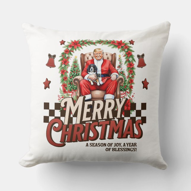 Trump jul Pillow Kudde (Framsida)