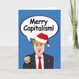 Trump-julkort - Merry Capitalism - Helgkort