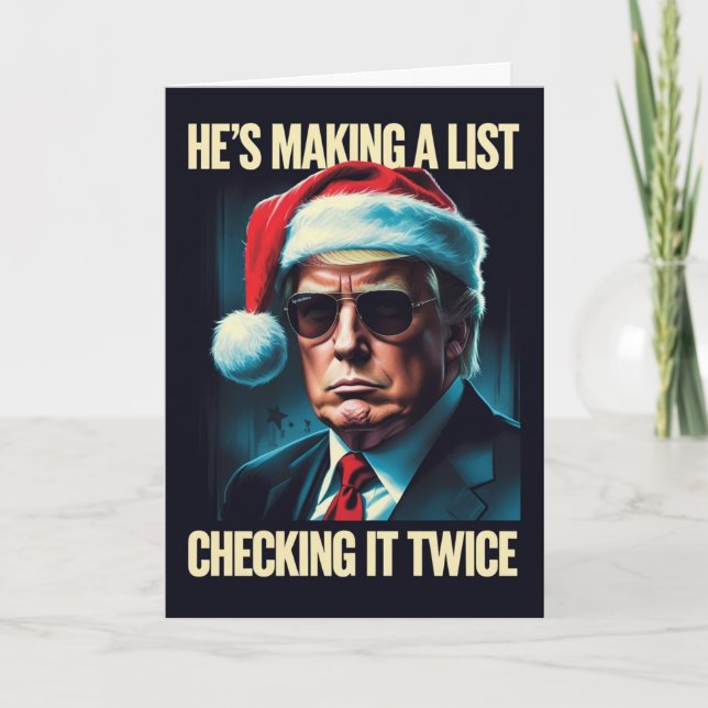 Trump-julkort | Patriot Julhälsningar Kort (Framsida)