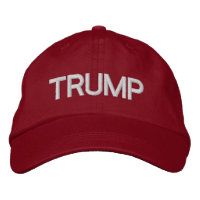 TRUMP justerbar röd hatt