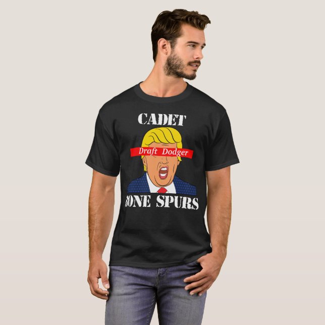 Trump-kadett Bone Spurs Draft Dodger Shirt T (Hel framsida)