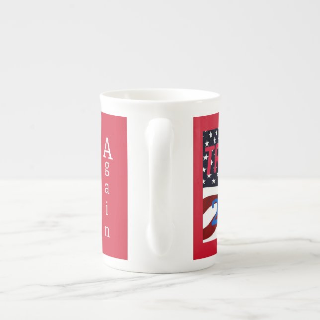 TRUMP-kaffe Mugg - "TRiUMPh 2024" Benporslin Mugg (Baksidan)