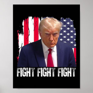Trump Kamp Kamp Kamp Amerikansk Flagga Donald Trum Poster