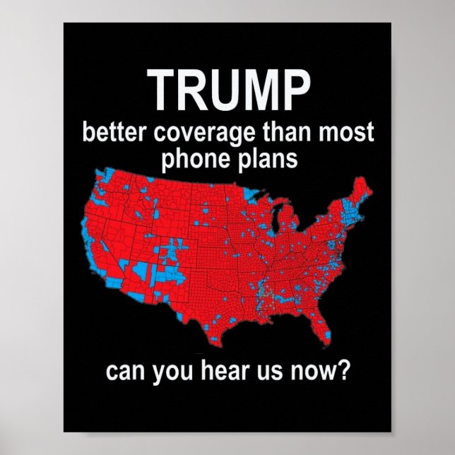 Trump kan du höra oss nu Mobil täckning (c) Satir Poster (Framsidan)