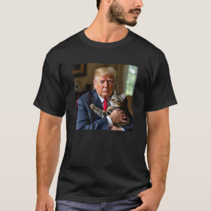 Trump Kärlek Cats-luddig fotot Gör sällskapsdjur S T Shirt
