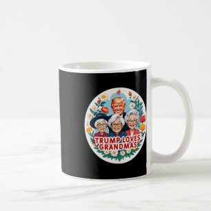 Trump Kärlek Grandmas Grandma Mors dag Kaffemugg
